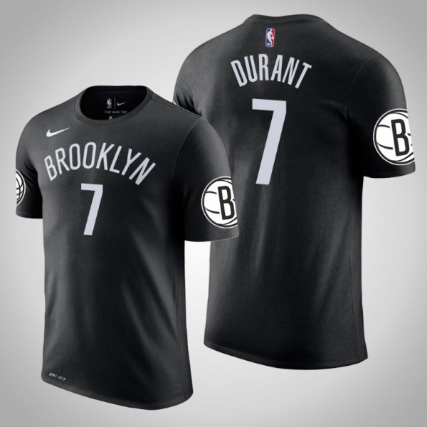 Kevin Durant Brooklyn Nets Official Logo Long Sleeve Men's #7 2021 NBA All- Star T-Shirt - Black 217575-561